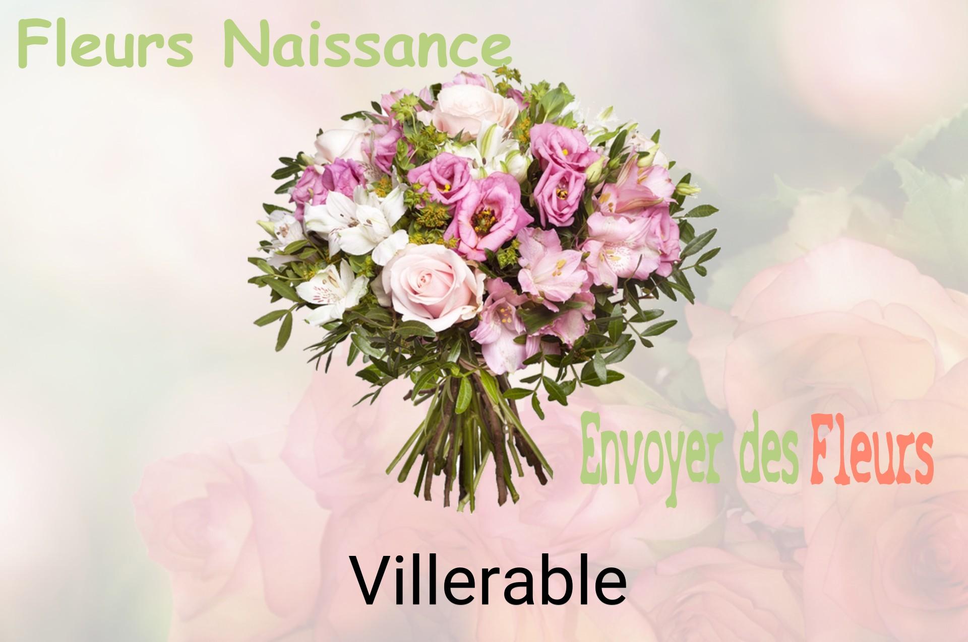 Bouquet de fleurs de naissance livré à Villerable